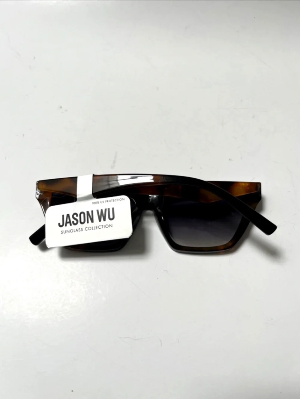 NWT Jason Wu Slim Cat Eye Angular Sunglasses Tortoiseshell Acetate